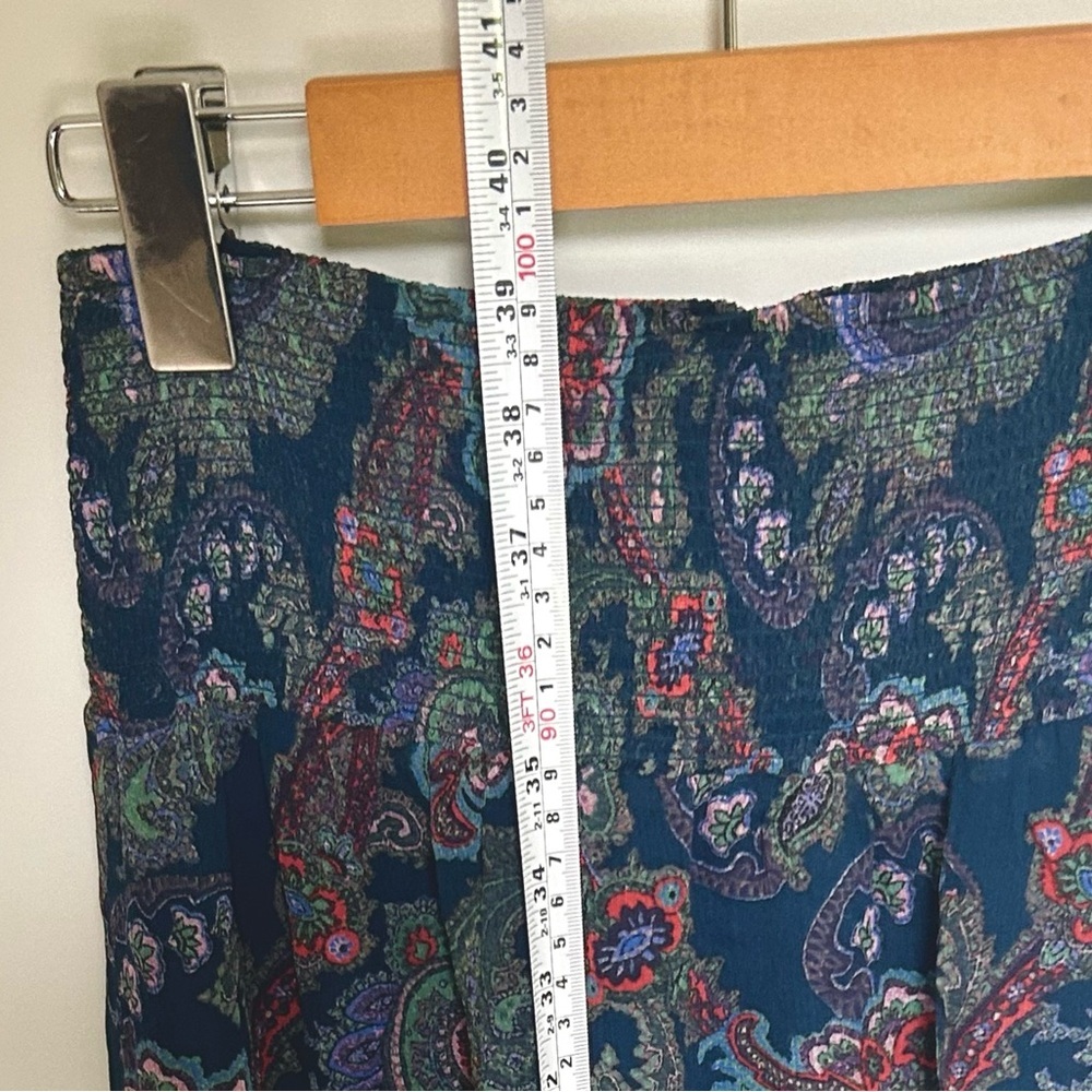 Anthropologie Vanessa Virginia Silk Paisley Skirt Size 2 midi pattern print - Picture 11 of 12